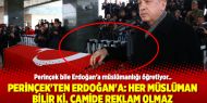 Perinçek'ten Erdoğan'a: Her Müslüman bilir ki, camide reklam olmaz