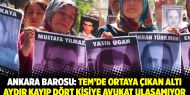 Ankara Barosu: TEM’de ortaya çıkan altı aydır kayıp dört kişiye avukat ulaşamıyor