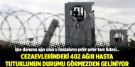 Cezaevlerinde 402 ağır hasta tutuklunun durumu görmezden geliniyor