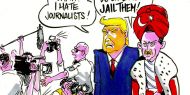 Latuff, Trump- Erdoğan görüşmesini çizdi!
