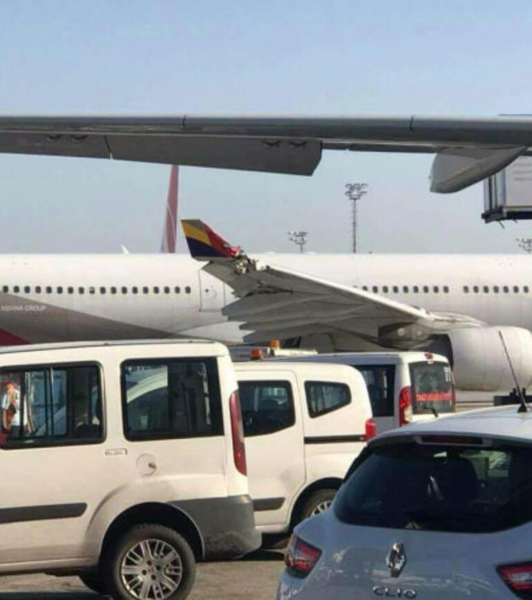 Air Asiana uçağının kanadı THY uçağının kuyruğuna çarptı