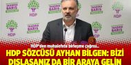 HDP Sözcüsü Bilgen: Bizi dışlasanız da bir araya gelin