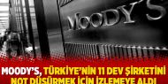 Moody’s, Türkiye’nin 11 dev şirketini not düşürmek için izlemeye aldı