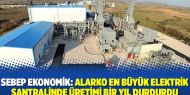 Sebep ekonomik: Alarko en büyük elektrik santralinde üretimi bir yıl durdurdu