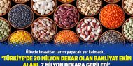 ‘Türkiye'de 20 milyon dekar olan bakliyat ekim alanı, 7 milyon dekara geriledi'