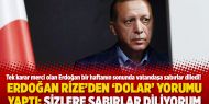 Erdoğan Rize’den ‘dolar’ yorumu yaptı: Sizlere sabırlar diliyorum
