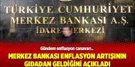 Merkez Bankası enflasyon artışının gıdadan geldiğini açıkladı